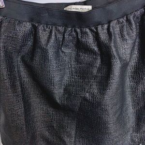 Balenciaga faux leather mini skirt
